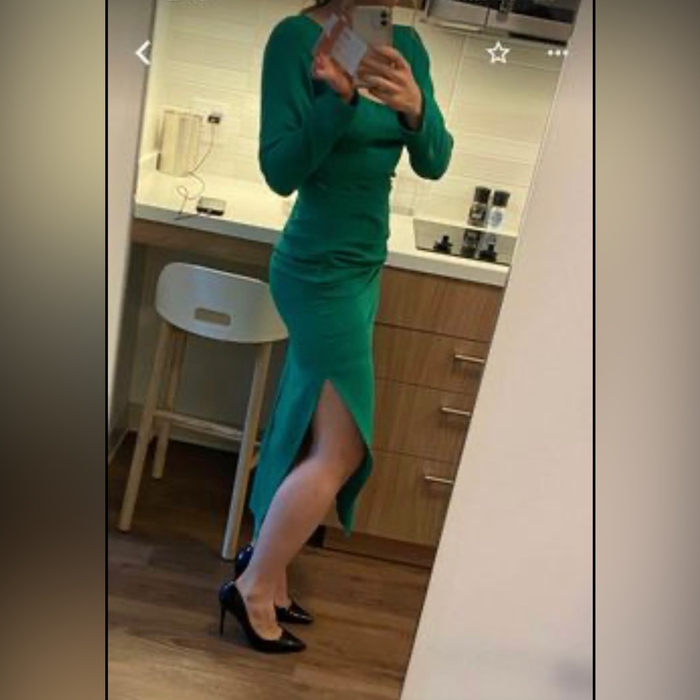 Zara green dress